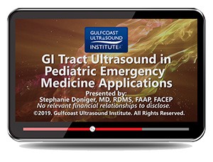 GI Tract Ultrasound in Pediatric Emergency Medicine Applications - Online Video