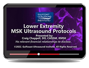 Lower Extremity MSK Ultrasound Protocols - Online Video