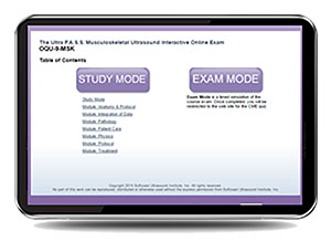 ULTRA P.A.S.S. Musculoskeletal Ultrasound Interactive Registry Review Online Mock Exam