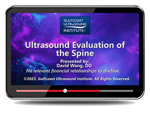 Ultrasound Evaluation of the Spine - Online Video