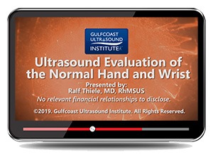Ultrasound Evaluation of the Normal Hand and Wrist - Online Video