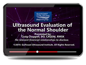 Ultrasound Evaluation of the Normal Shoulder - Online Video