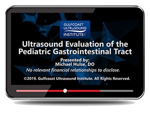 Ultrasound Evaluation of the Pediatric Gastrointestinal Tract - Online Video