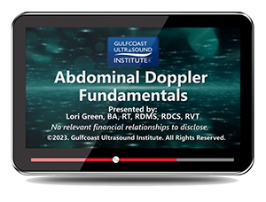 Abdominal Doppler Fundamentals - Online Video