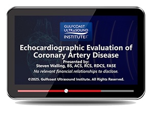 Echocardiography Evaluation of Coronary Artery Disease - Online Video