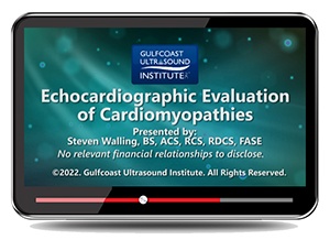 Echocardiographic Evaluation of Cardiomyopathies