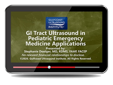 GI Tract Ultrasound in Pediatric Emergency Medicine Applications