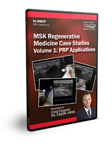 MSK Regenerative Medicine Case Studies Volume 1: PRP Applications - DVD