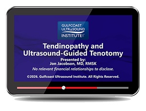 Tendinopathy and Ultrasound-Guided Tenotomy - Online Video