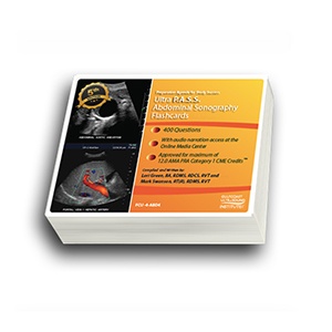 ULTRA P.A.S.S. Abdominal Sonography Registry Review Flashcards (Digital Version)
