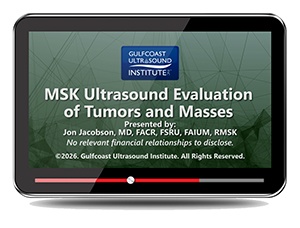 MSK Ultrasound Evaluation of Tumors and Masses - Online Video