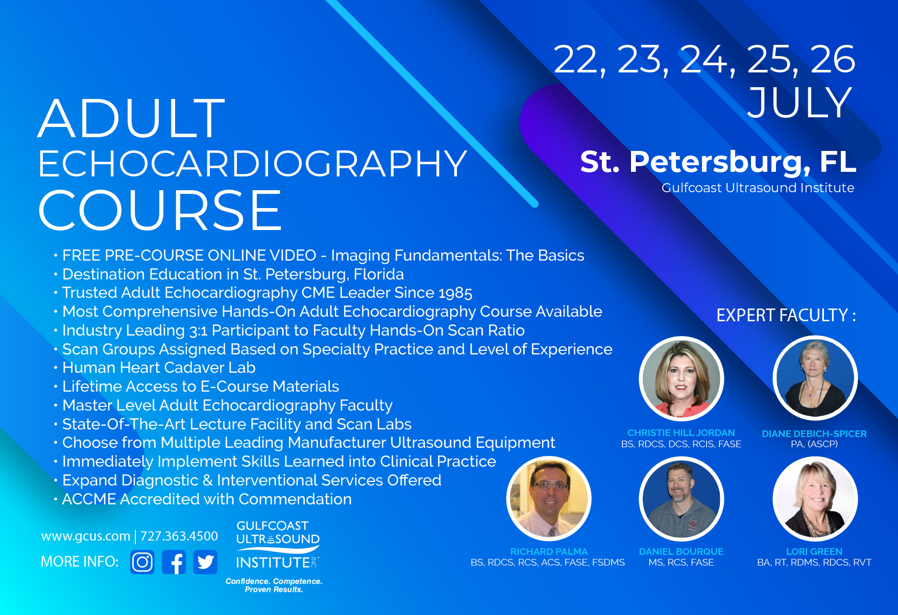 Introduction to Adult Echocardiography – Live Course 