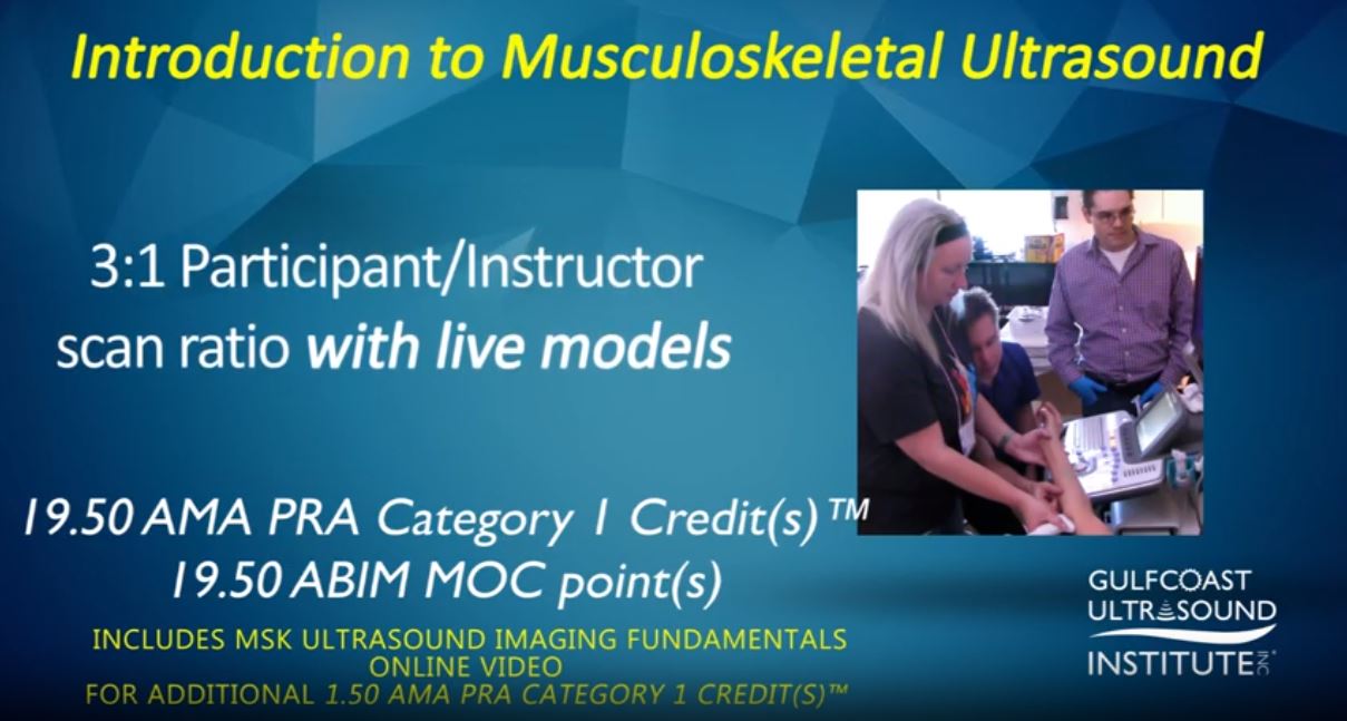Where is the best school for Musculoskeletal (MSK) Ultrasound Training and CME?