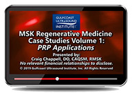 CME - MSK Regenerative Medicine Case Studies Volume 1: PRP Applications