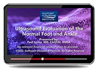 CME - Ultrasound Evaluation of the Normal Foot and Ankle