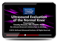 CME - Ultrasound Evaluation of the Normal Knee